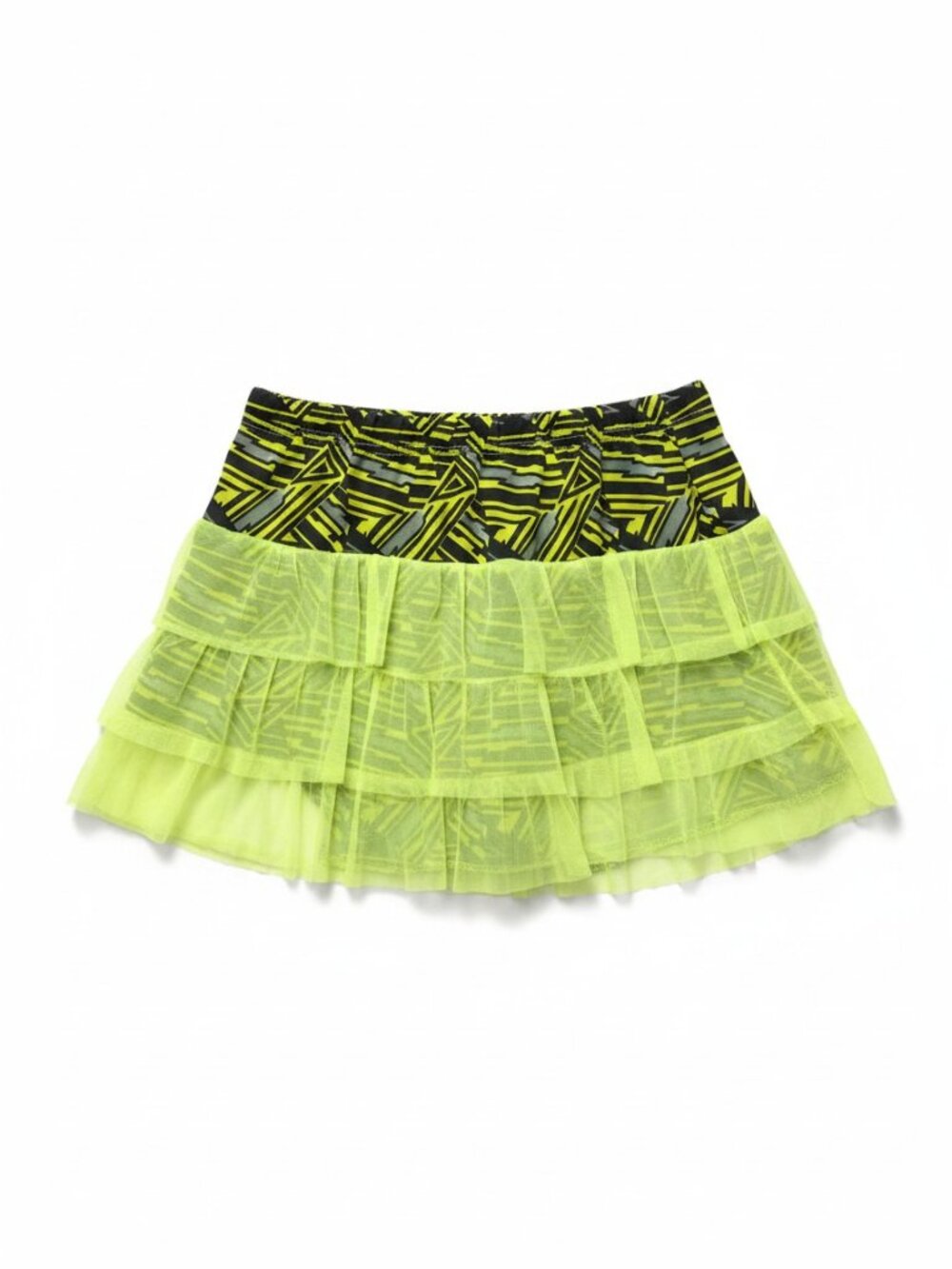 4/$12 💥♻ Hello Gorgeous Girls Black & Yellow Tulle Skorts | Size 10/12 | 113